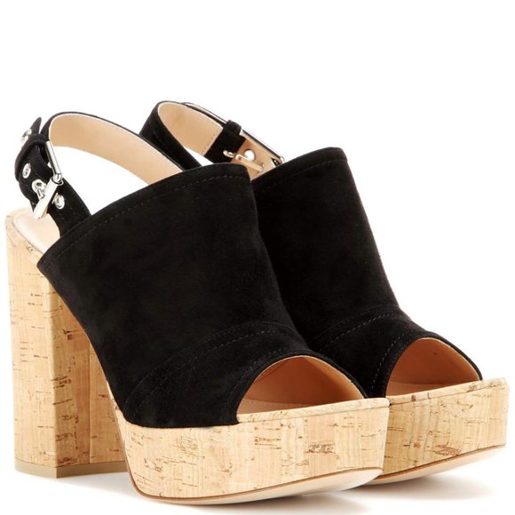 Gianvito Rossi Shoes - Gianvito Rossi Marcy Suede Platform Sandal